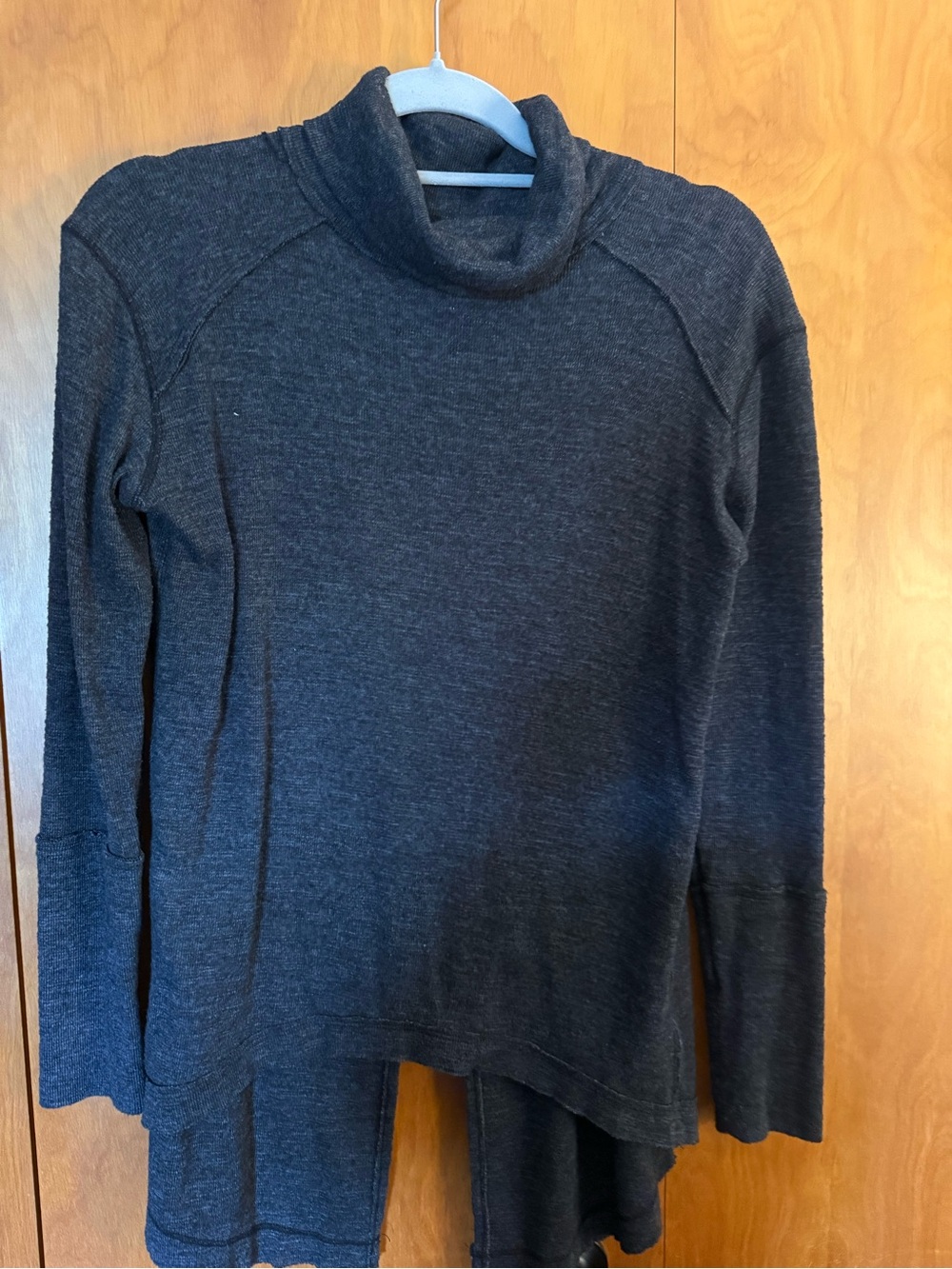 We The Free Charcoal Gray Turtleneck Pullover
